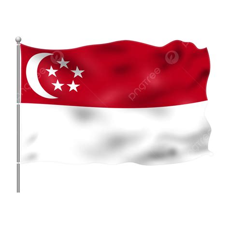 Singapore Flag Hd Transparent Singapore Flag Fluttering Singapore