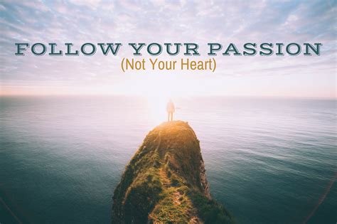 Follow Your Passion Not Your Heart Panash Passion And Career Coaching