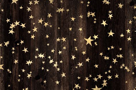 Seamless Gold Star Overlays By Digital Curio Thehungryjpeg