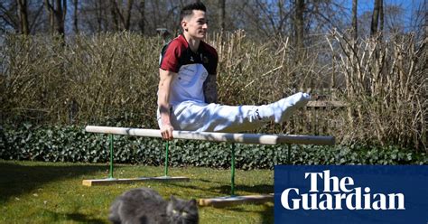 Working From Home Athletes Find Inventive Ways To Train In Pictures Sport The Guardian