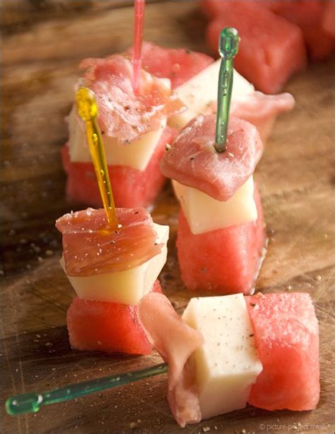 Watermelon Manchego And Prosciutto Skewers This Recipe