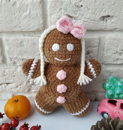 Crochet Gingerbread Man And Woman Pdf Pattern Amigurumi Etsy