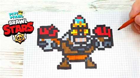 If your skin is selected for brawl stars by the development team, you are eligible to earn a 25% share of the net revenue generated from your skin's sales in the first 30 days of being available. РОБО МАЙК из ИГРЫ BRAWL STARS РИСУНКИ ПО КЛЕТОЧКАМ - PIXEL ...