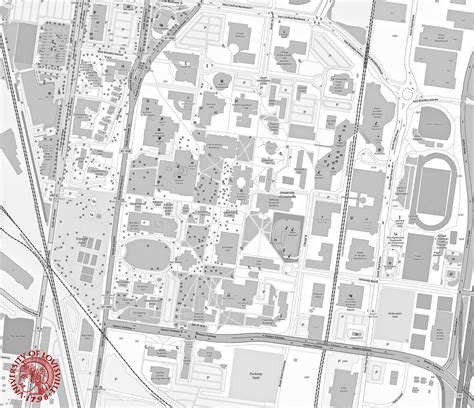 University Of Louisville Map Download Now Etsy
