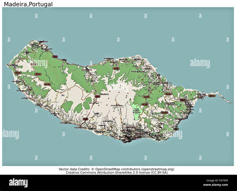Map Of Madeira High Resolution Stock Photography And Images Alamy