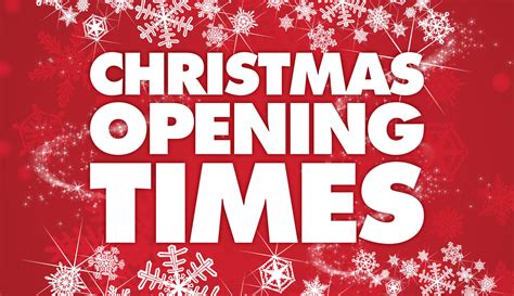 Christmas opening times - SnowDome