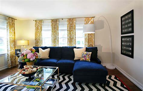 20 Amazing Blue Black White Yellow Living Rooms Living