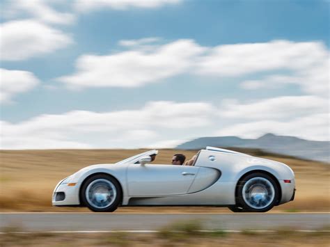 Sleek All White Bugatti Veyron Grand Sport En Route To Auction Carscoops