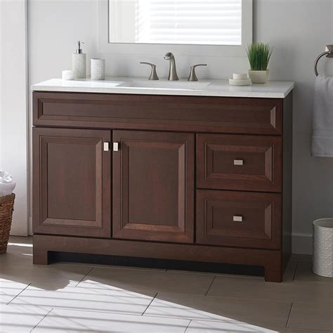W bath vanity cabinet only in white with right hand drawers with 965 reviews and the home decorators collection brinkhill 36 in. Home Decorators Collection Sedgewood 48-1/2 in. W Bath ...