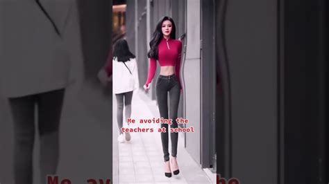 Skinny Woman Walking Sideways Meme 😍tiktok Youtube