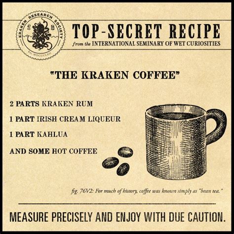 Together we created three videos to feature kraken's new cocktail recipes: The Kraken Coffee | Kraken rum, Alcohol drink recipes, Rum ...
