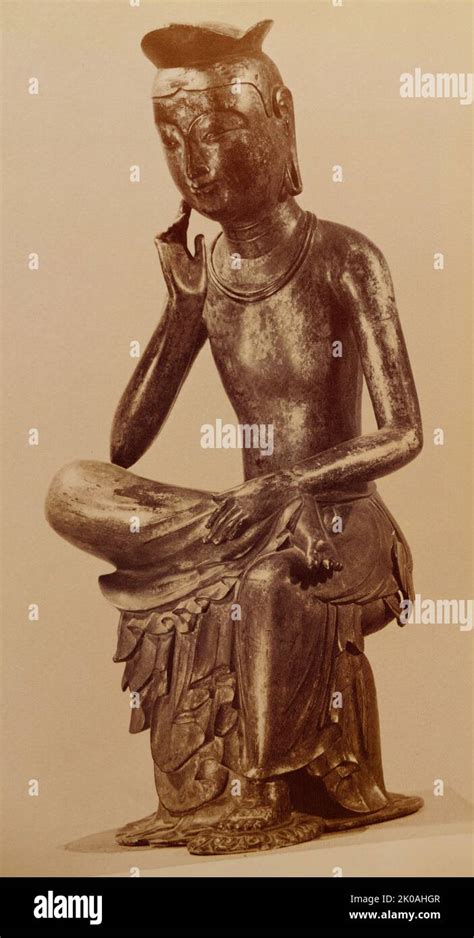 Sculpture Of Maitreya From 7th Century Three Kingdoms Of Korea Made Of
