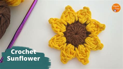 Crochet Sunflower Pattern For Beginners Simple And Easy Crochet Flower