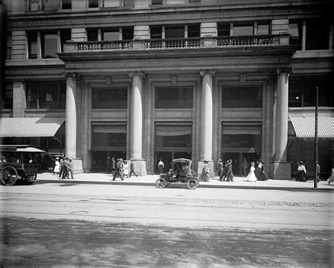 1908 Chicago Marshall Fields Store Entrance Photo Retro Snapshots