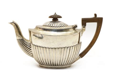 Lot 8 A Late Victorian Silver Teapot