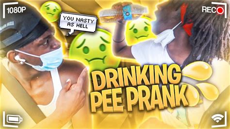 Drinking “pee” Prank To See My Friend Reaction Gone Wrong🤢 Youtube