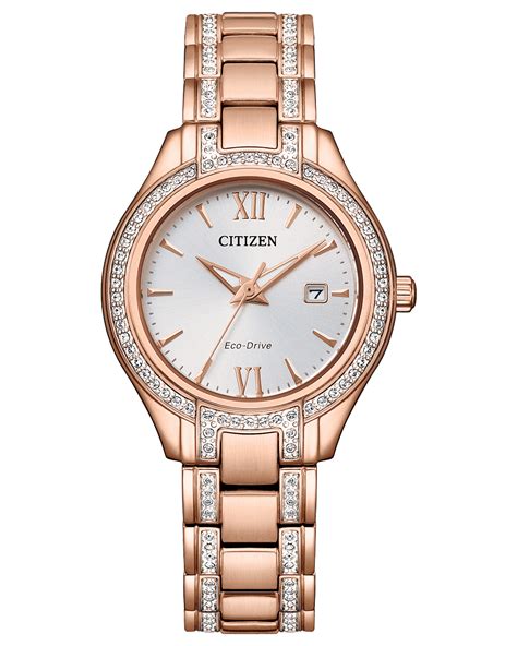citizen silhouette crystal eco drive women s watch fe1233 52a obsessions jewellery