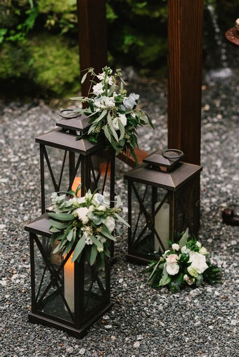 Lantern Wedding Decor Flowers On The Ceremony Lanterns Wedding Decor