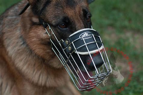 One Strap Basket Dog Muzzles For German Shepherds M91070 Gsd Wire