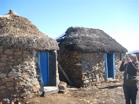 Basotho Village Huts Briandnoyes Flickr