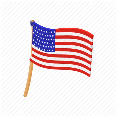 Cartoon American Flag Png Vector Clipart Cartoon American Flag On Pole Bodbocwasuon