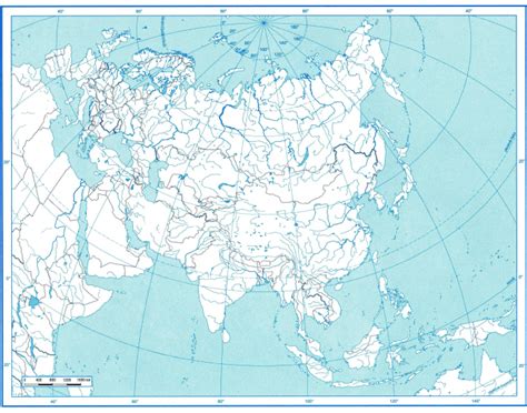 Slepá Mapa Asie Povrch Vodstvo Quiz