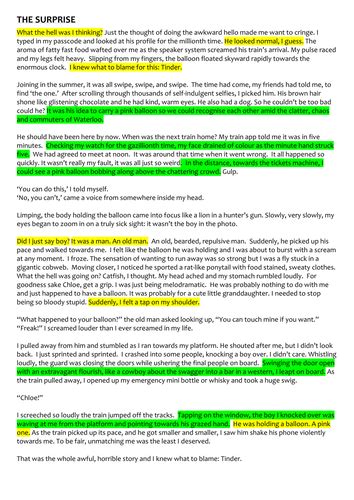 Eduqas Gcse English Language How To Write A Grade 9 Narrative Teaching Resources