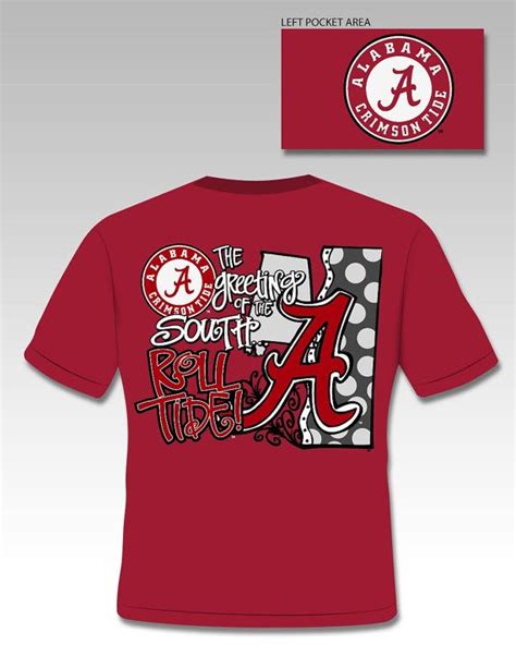 Sassy Girlie Girl Southern Alabama Roll Tide Crimson Elephant T Shirt
