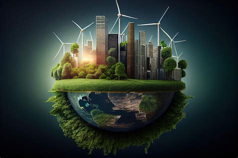 Premium Photo Green Energy For A Sustainable Future The Esg Concept