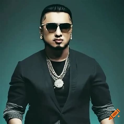 Portrait Of Honey Singh Indian Singer