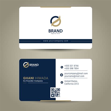 Business Card Front And Back Design Template 3041708 Vector Art At