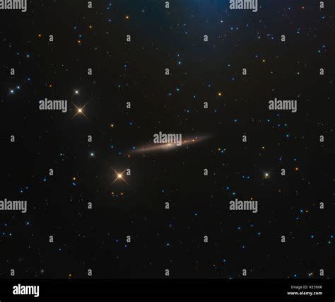 Ngc 5746 Barred Spiral Galaxy In The Constellation Of Virgo Stock Photo