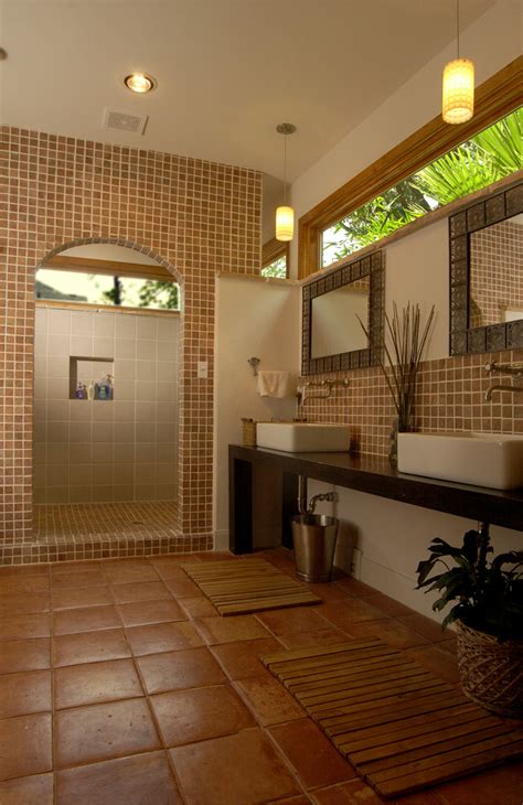 Welcome to our tropical primary bathrooms photo gallery showcasing multiple tropical style primary bathroom design ideas of all types. 25 Tropical Bathroom Design Ideas - Decoration Love