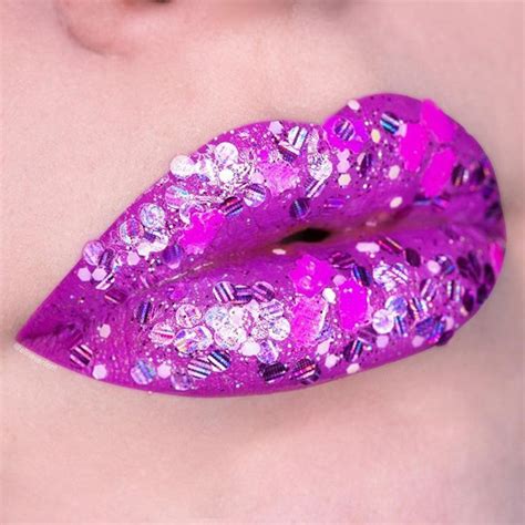 Glitter Lips With Kyliecosmetics Lip Kit In June Bug And Merakicosmeticsofficial Glitter In