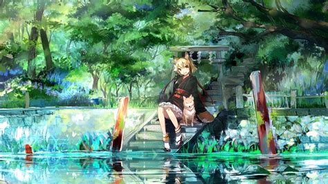 Anime River Wallpapers Top Free Anime River Backgrounds Wallpaperaccess