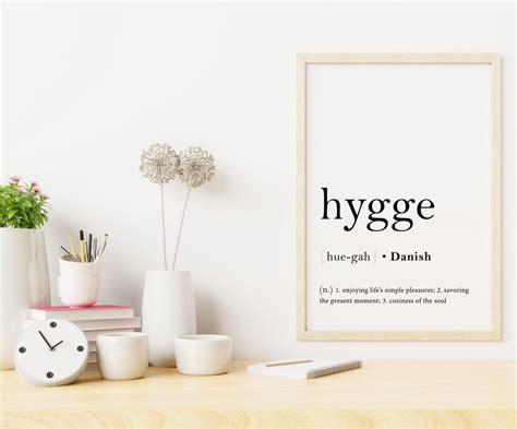 Hygge Definition Print Liesel Wall Art Hygge Printable Hygge T