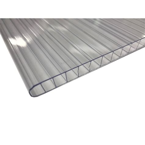 Suntuf 10mm X 8 0m Clear Sunlite Twinwall Polycarbonate Roofing Bunnings Australia