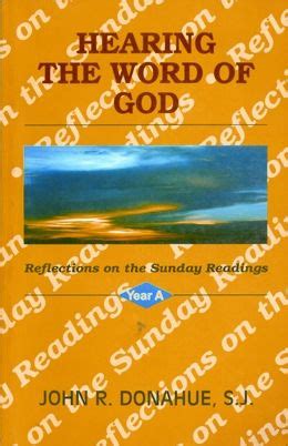 Hearing The Word Of God A Reflections On The Sunday Readings Word