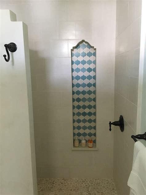 Shower Niche In A Resort Home In Costa Rica Using Granada Tiles