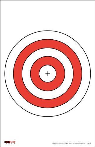 Ez2c Targets Style 6 Multi Purpose Bullseye 10 Target With 2