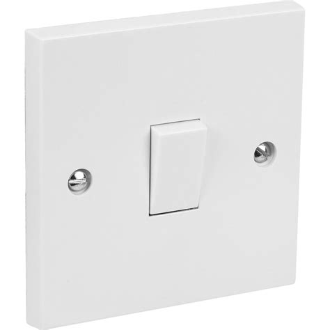 It switches two separate wires with one switch throw. Axiom 10A Switch 1 Gang 1 Way