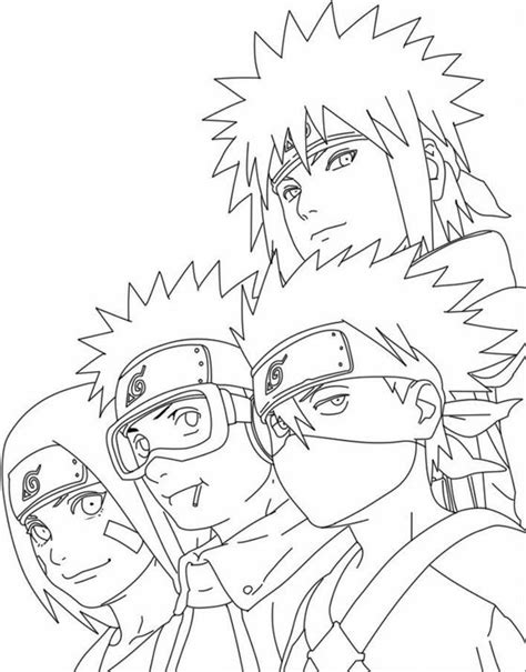 Team 7 Of Minato Coloring Page Free Printable Coloring Pages For Kids