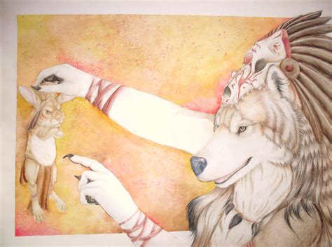 Wolf And Rabbit By Tayba On Deviantart