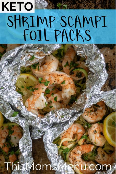 Gnocchi and mushrooms topped with a delectable garlic butter. Keto Shrimp Scampi Foil Packets | Recipe | Foil packet ...
