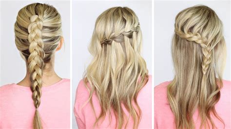 It looks like it takes hours to prepare. 4 basic DIY braids - YouTube