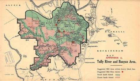 Proposed Sugar Mill Sites Tully And Banyan Area 1923