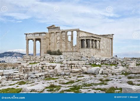 Erechtheion Erechtheum Acropolis Of Athens Stock Image Image Of