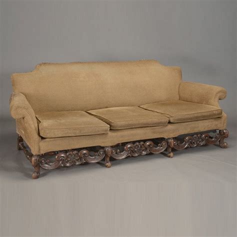 Spanish Colonial Style Camel Back Sofa Lot 120