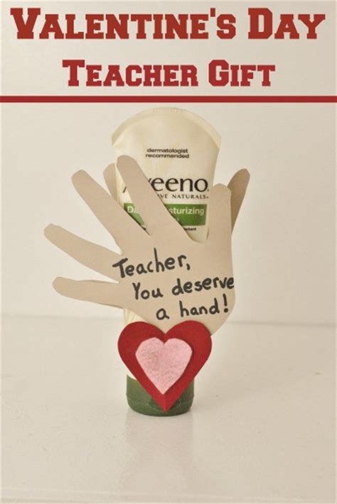 Valentines Day Teacher T You Deserve A Hand Card
