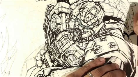 Here's how to draw a robot in 20 seconds. PACIFIC RIM INSPIRED MECHA - TIMELAPSE SPEED DRAWING - YouTube